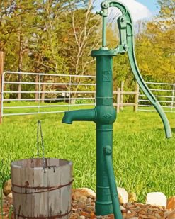 Antique Water Well paint by numbers