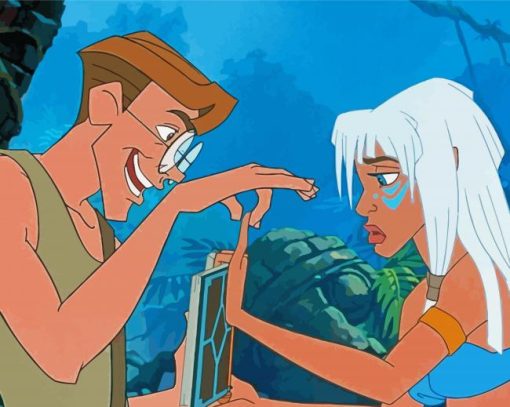 Kida Kidagakash And Milo Thatch Paint by numbers