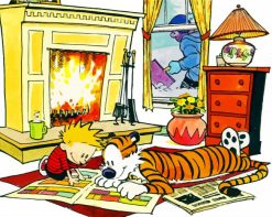 Calvin And Hobbes Adventure Paint by numbers