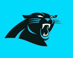 Carolina Panthers Logo paint by numbers