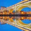 Cleveland Bridge Reflection paint by numbers