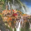 Fantasy Rivendell Art paint by number