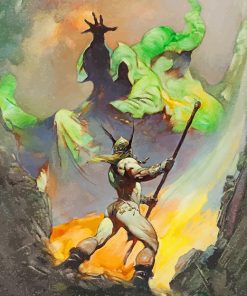 Frank Frazetta paint by numbers