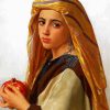 Girl With Pomegranate William Bouguereau paint by numbers