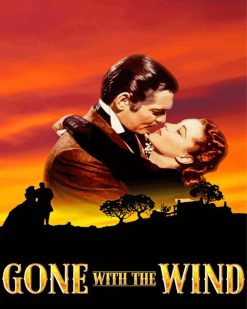 Gone With The Wind Film Poster Paint by numbers