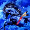 Indian Blue Horse paint by numbers