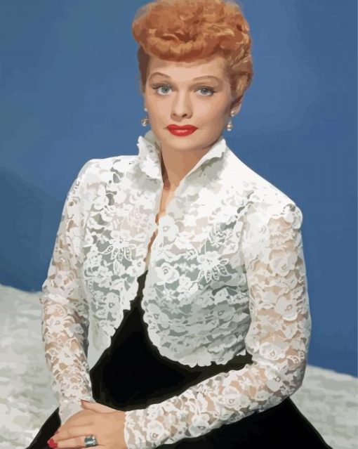 Lucille Ball Actress Paint by numbers