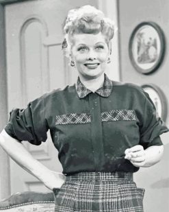 Lucille ball actress paint by numbers