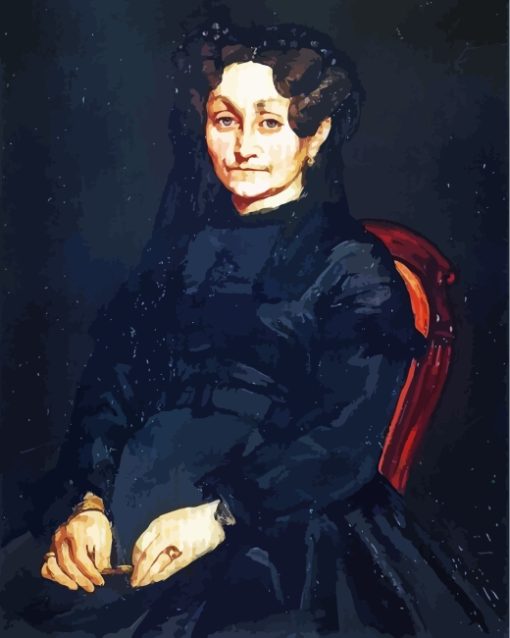 Madame Auguste Manet Art paint by number