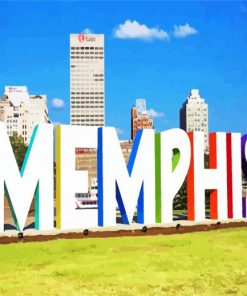 Memphis City paint by numbers