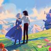 Moving Castle paint by numbers