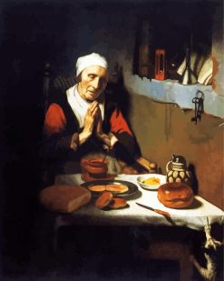 Nicolaes Maes Old Woman Praying Paint by numbers