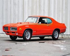 Red Pontiac Gto Car paint by numbers