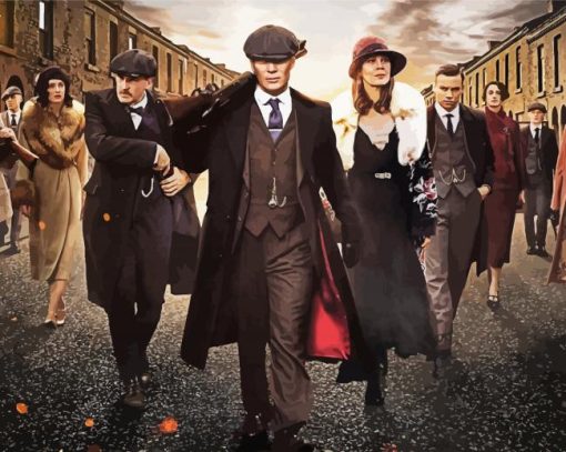 Peaky Blinders Family paint by numbers