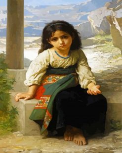 Petite Mendiante Bouguereau paint by numbers