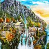 Rivendell Landscape Art paint by number