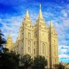 Salt Lake City Utah Temple paint by numbers