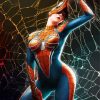 Spider Woman paint by numbers