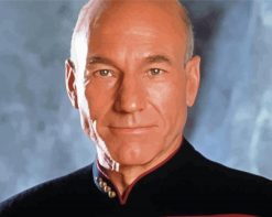 Star Trek Picard serie character paint by number