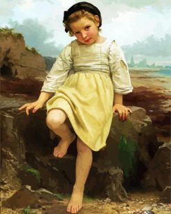 Sur Le Rocher William Bouguereau paint by numbers