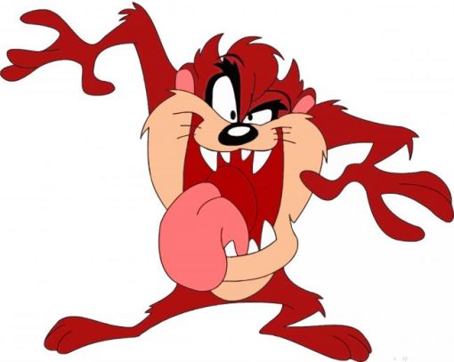 Tasmania Devil Cartoon paint by numbers