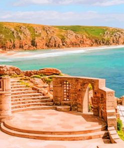 The Minack Theatre Cornwall paint by numbers