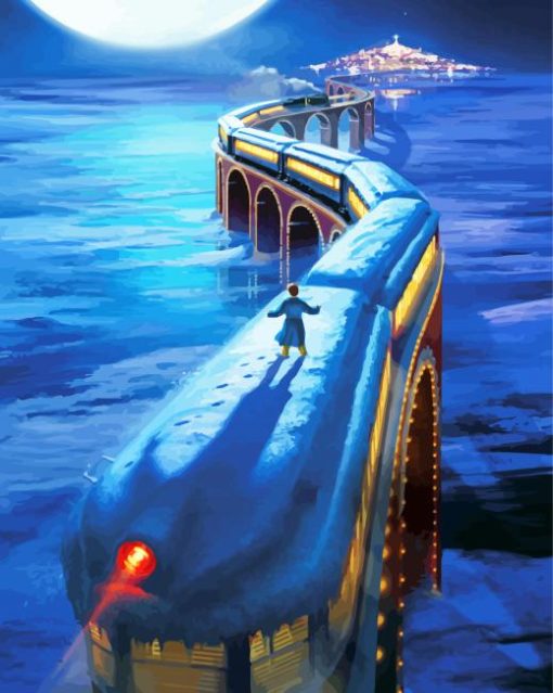 The Polar Express paint by numbers