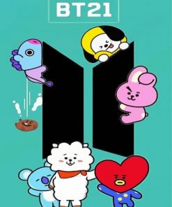 Aesthetic Bt21 paint by number