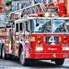 Aesthetic Fire Truck paint by numbers