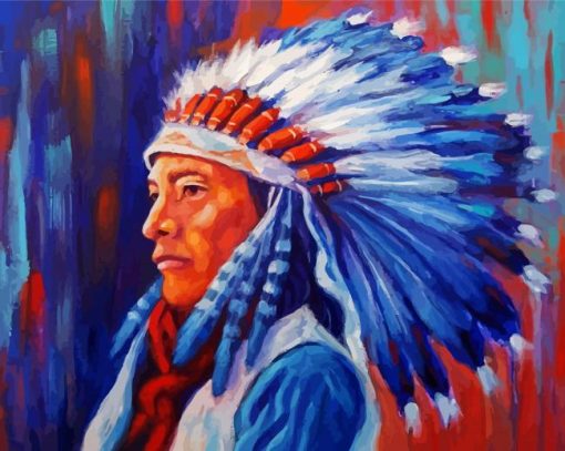 American Indian Native paint by numbers