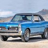 Aesthetic Blue GTO Car paint by numbers