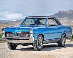 Aesthetic Blue GTO Car paint by numbers