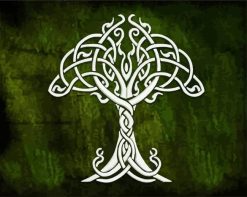 celtic tree art paint by numbers