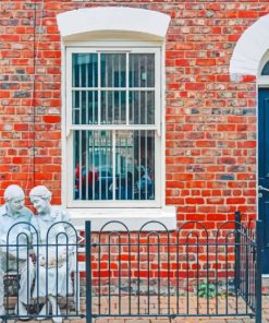 Couple Sculpture Manchester paint by numbers