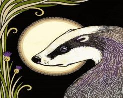 European Badger Paint By Number