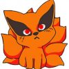 Cute Kurama paint by numbers