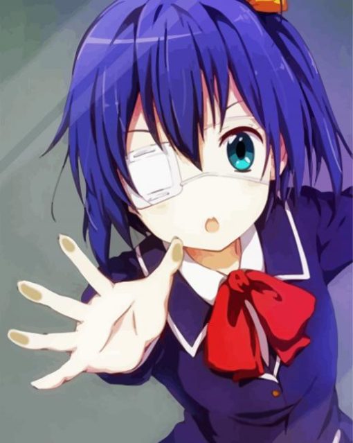 Cute Rikka Takanashi Anime paint by numbers