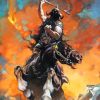 Death Dealer Frank Frazetta paint by numbers