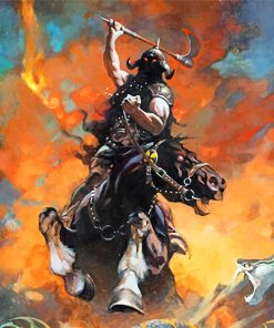 Death Dealer Frank Frazetta paint by numbers