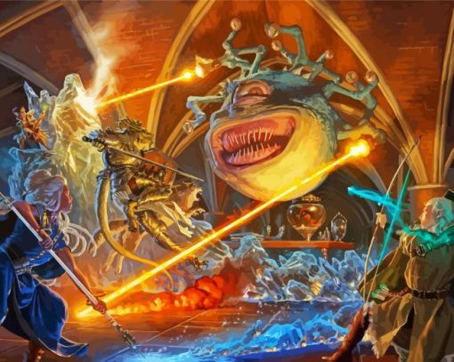 Dungeons And Dragons paint by numbers