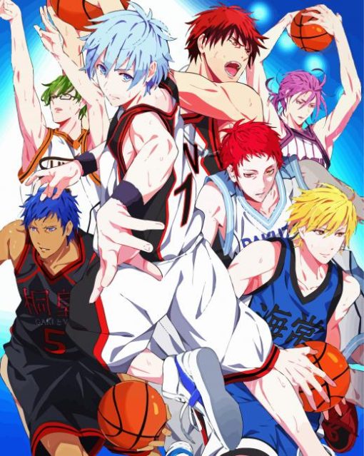 Kuroko no basketball anime paint by numbers