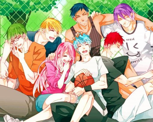 Kuroko no basketball anime paint by numbers