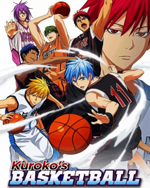 Kuroko No Basket Manga Serie paint by numbers