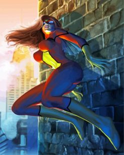 Powerful Spider Woman Paint by numbers