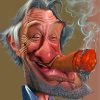 Robert De Niro Caricature paint by numbers