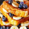 French Toast With Blueberry paint by numbers