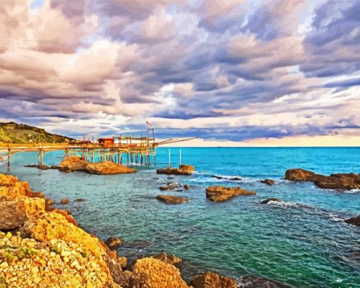 Abruzzo Beach paint by numbers