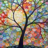 Abstract Tree Art paint by numbers