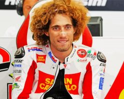 Marco Simoncelli paint by numbers