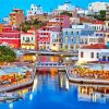 Agios Nikolaos buildings paint by number